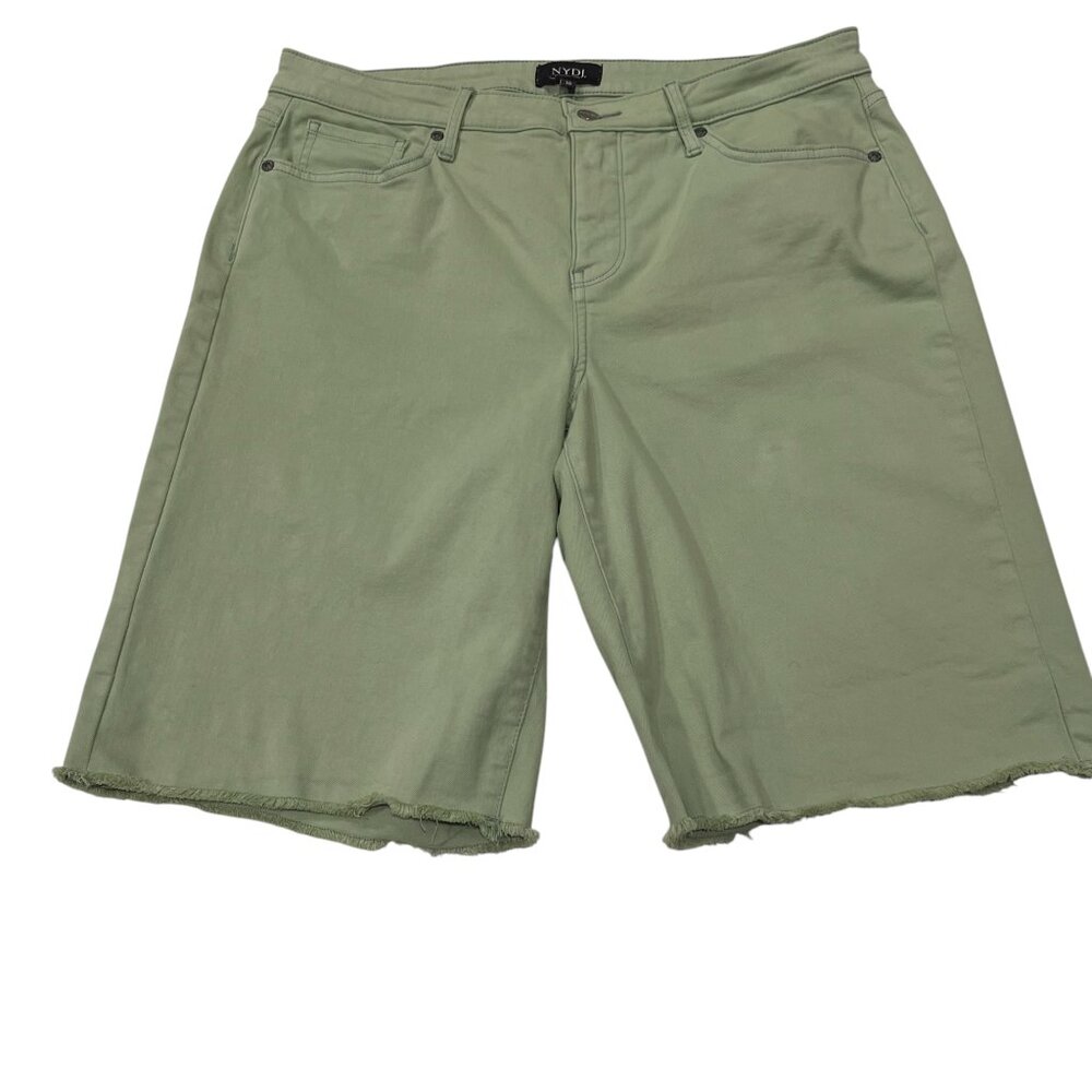 NYDJ Celery Green 5 Pocket Shorts, 10